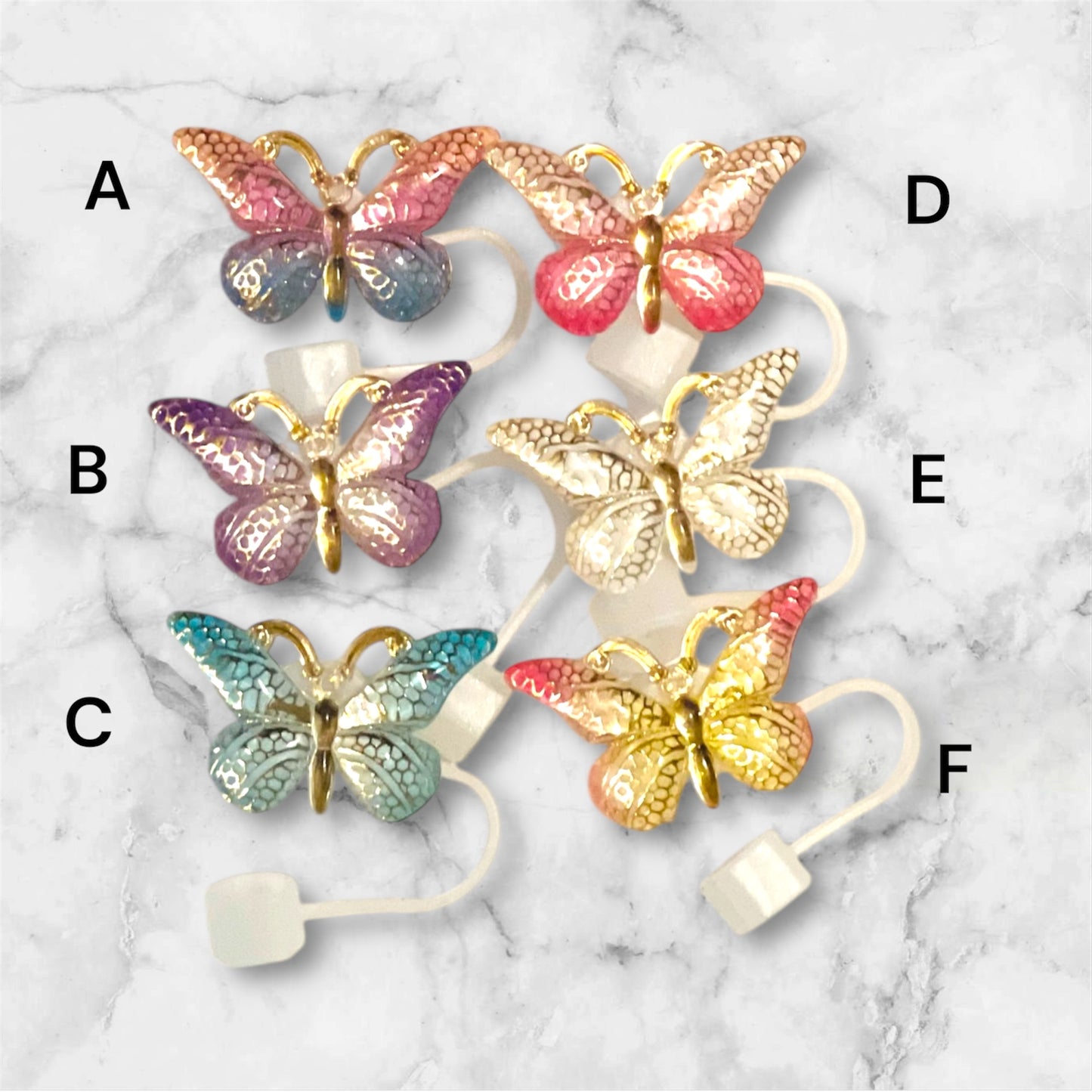 Butterfly Straw Toppers